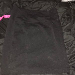 Black pencil skirt